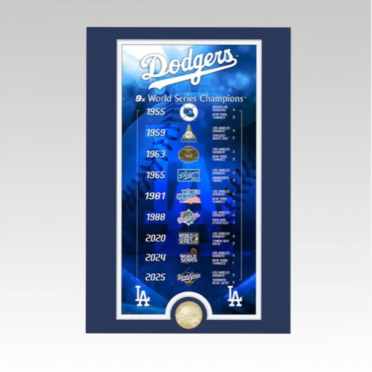 2025 Angeles Dodgers World Series Rectangle Canvas - Bigfirefashion