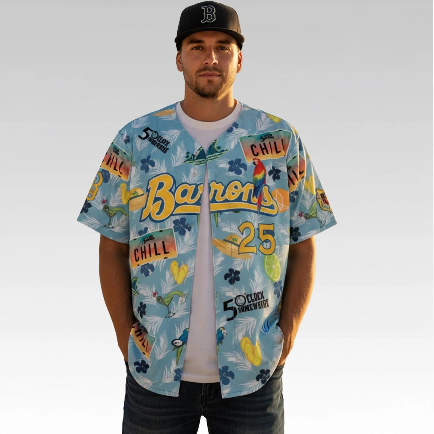 2025 Birmingham Barons Jersey Bigfire Fashion