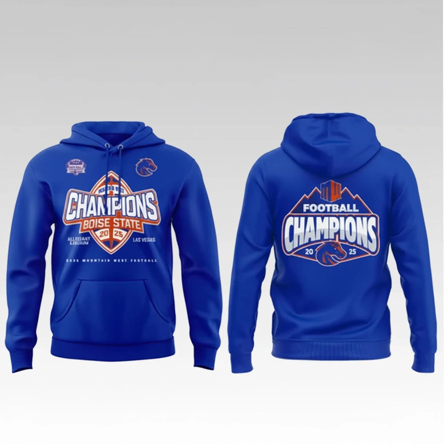 2025 Boise State Broncos Championship Mountain West Conference Hoodie Bigfirefashion