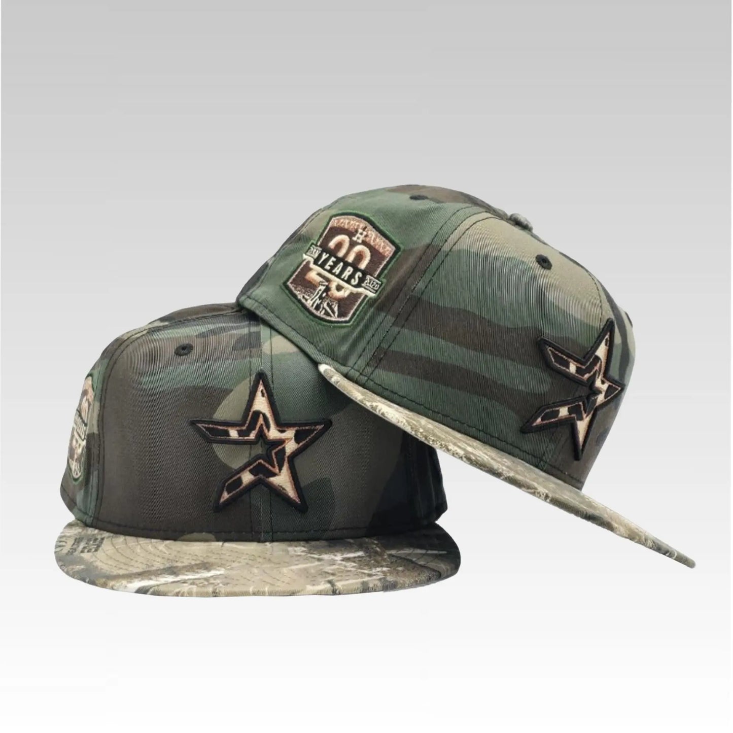 2025 Camo Houston Astros 20th Anniversary Hat - Bigfirefashion