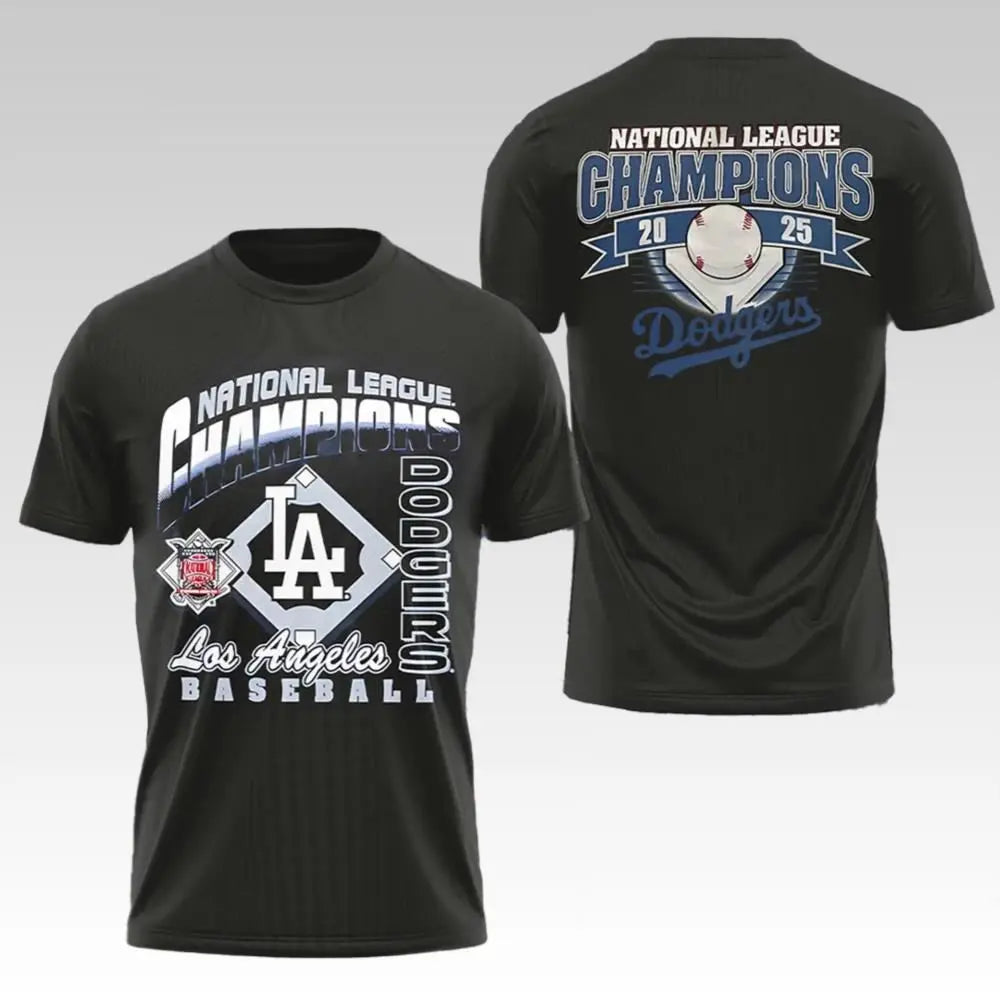 2025 Dodgers National League Champions Shirt - Bigfirefashion