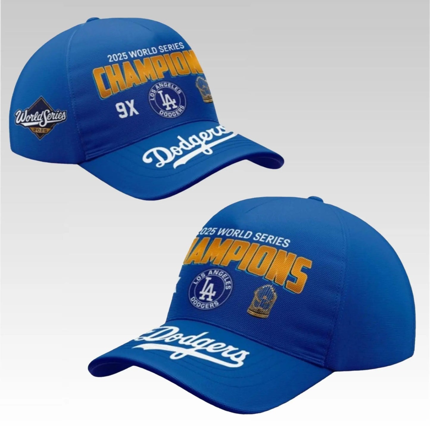 2025 Dodgers World Series Champions 9x Hat - Bigfirefashion