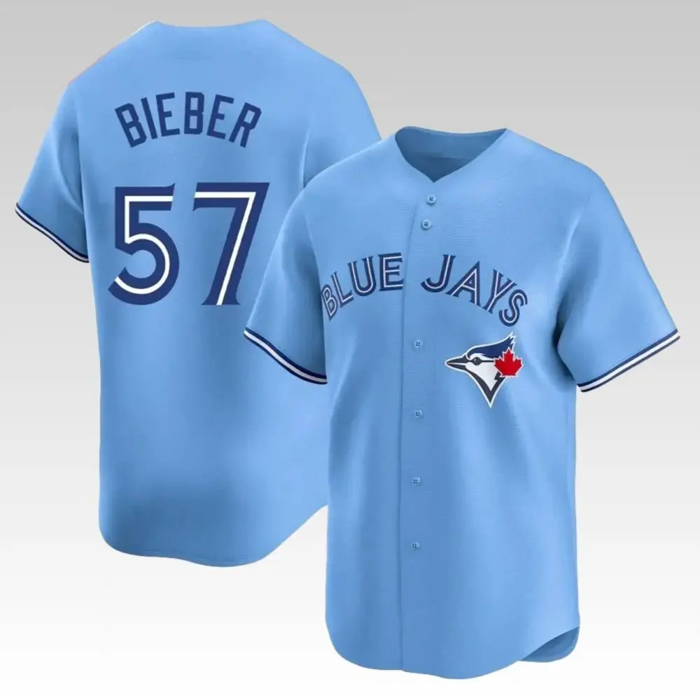 2025 Justin Bieber Wear Shane Bieber Jersey - Bigfirefashion