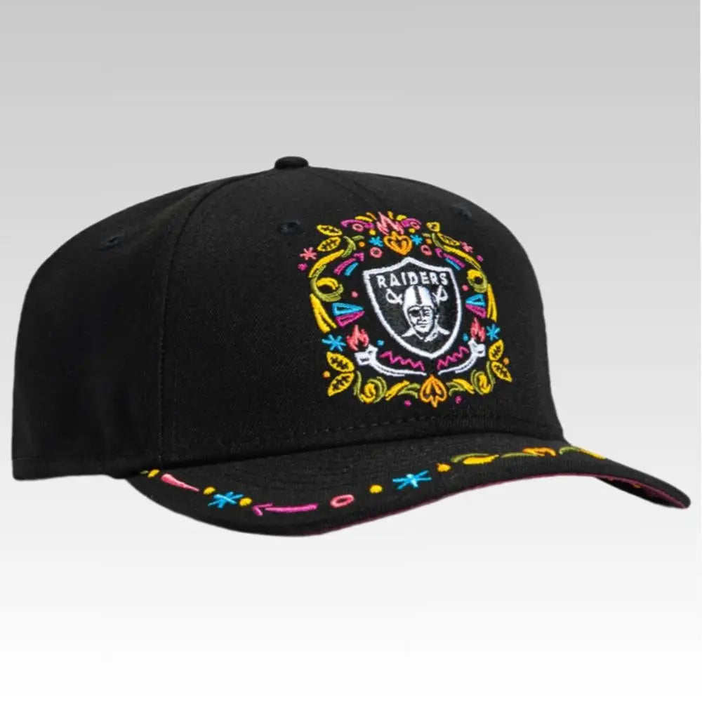 2025 Las Vegas Raiders Hasta La Muerte Stretch Hat - Bigfirefashion
