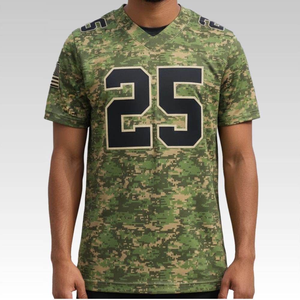 2025 Miami Hurricanes Military Camo Jersey
