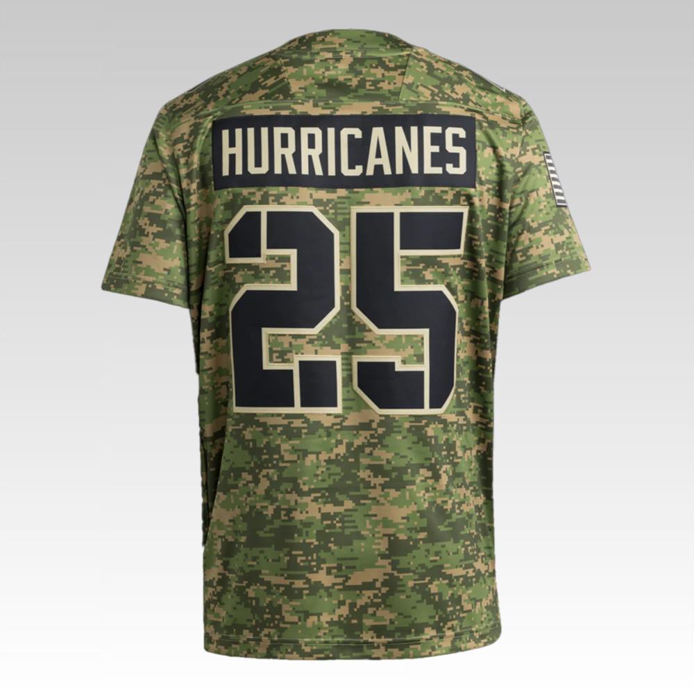 2025 Miami Hurricanes Military Camo Jersey
