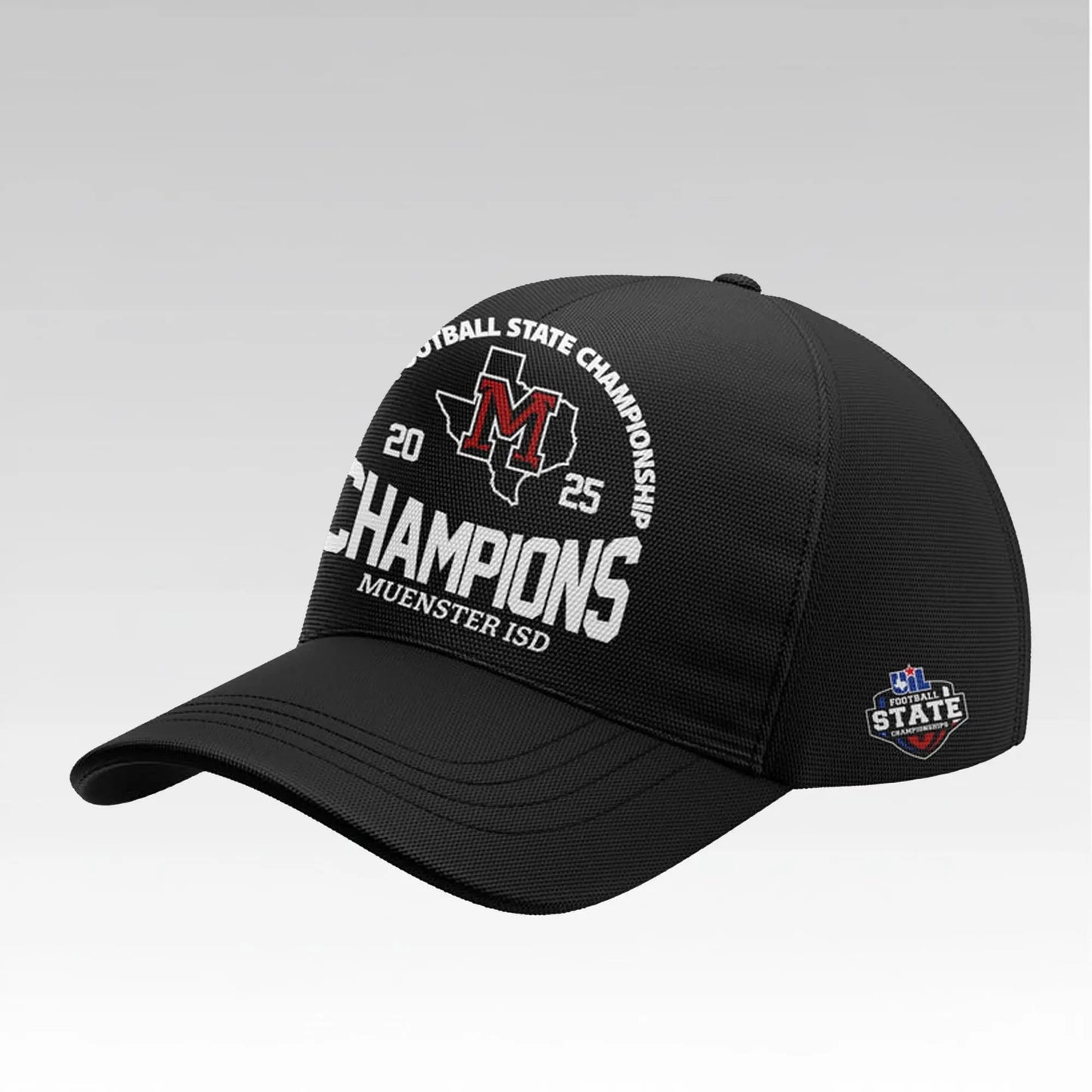 2025 Muenster ISD Champions Football State Championship Hat Bigfirefashion