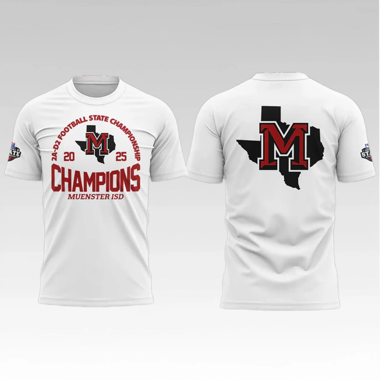 2025 Muenster ISD Champions Football State Championship Shirt