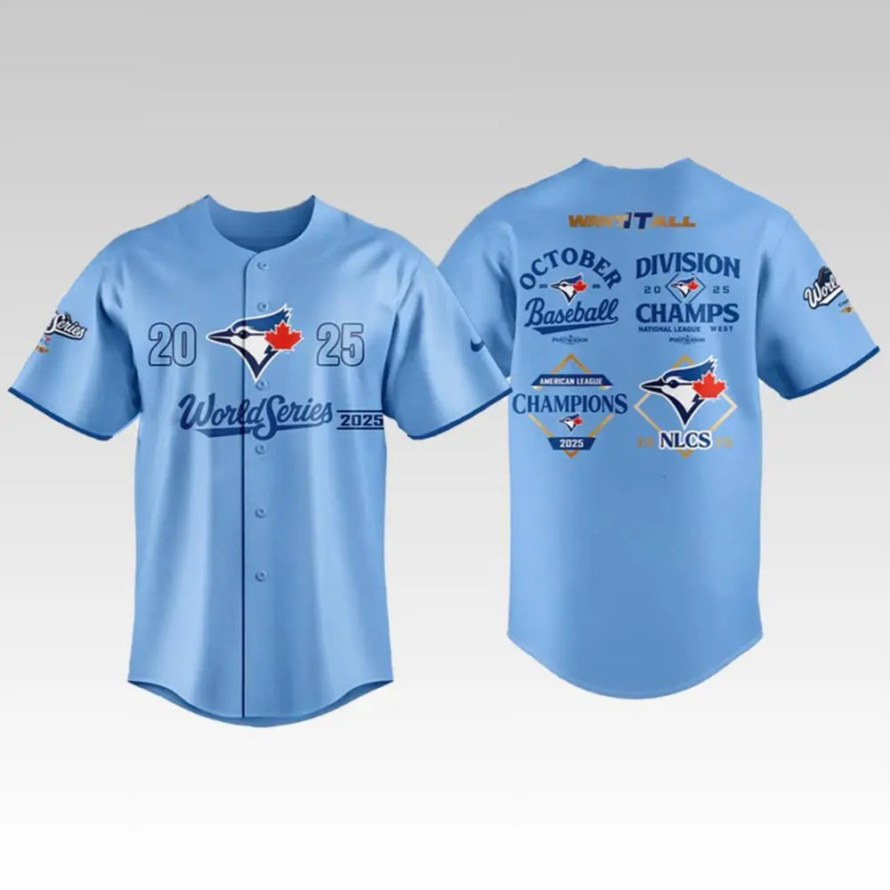 2025 Toronto Blue Jays American League Champions World Series Jersey - Bigfirefashion