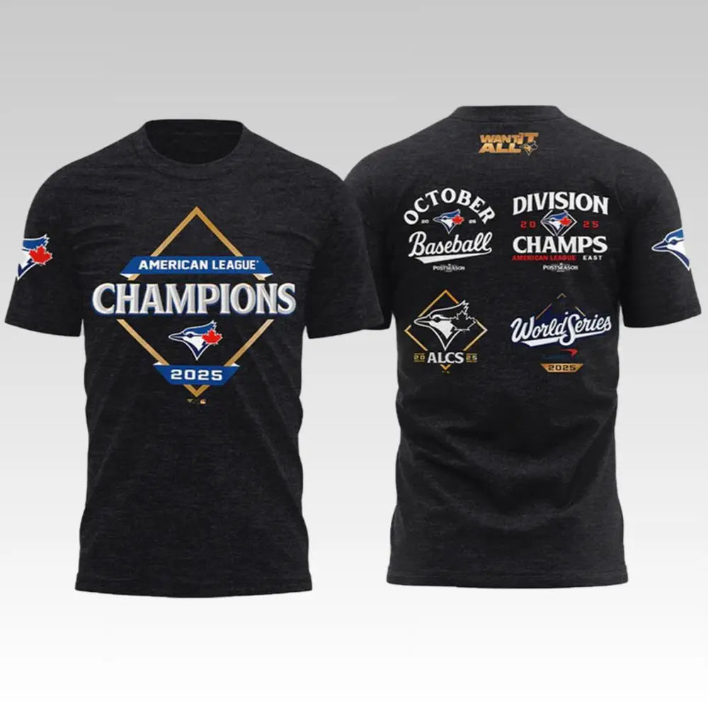 2025 Toronto Blue Jays American League Champions World Series Shirt - Bigfirefashion