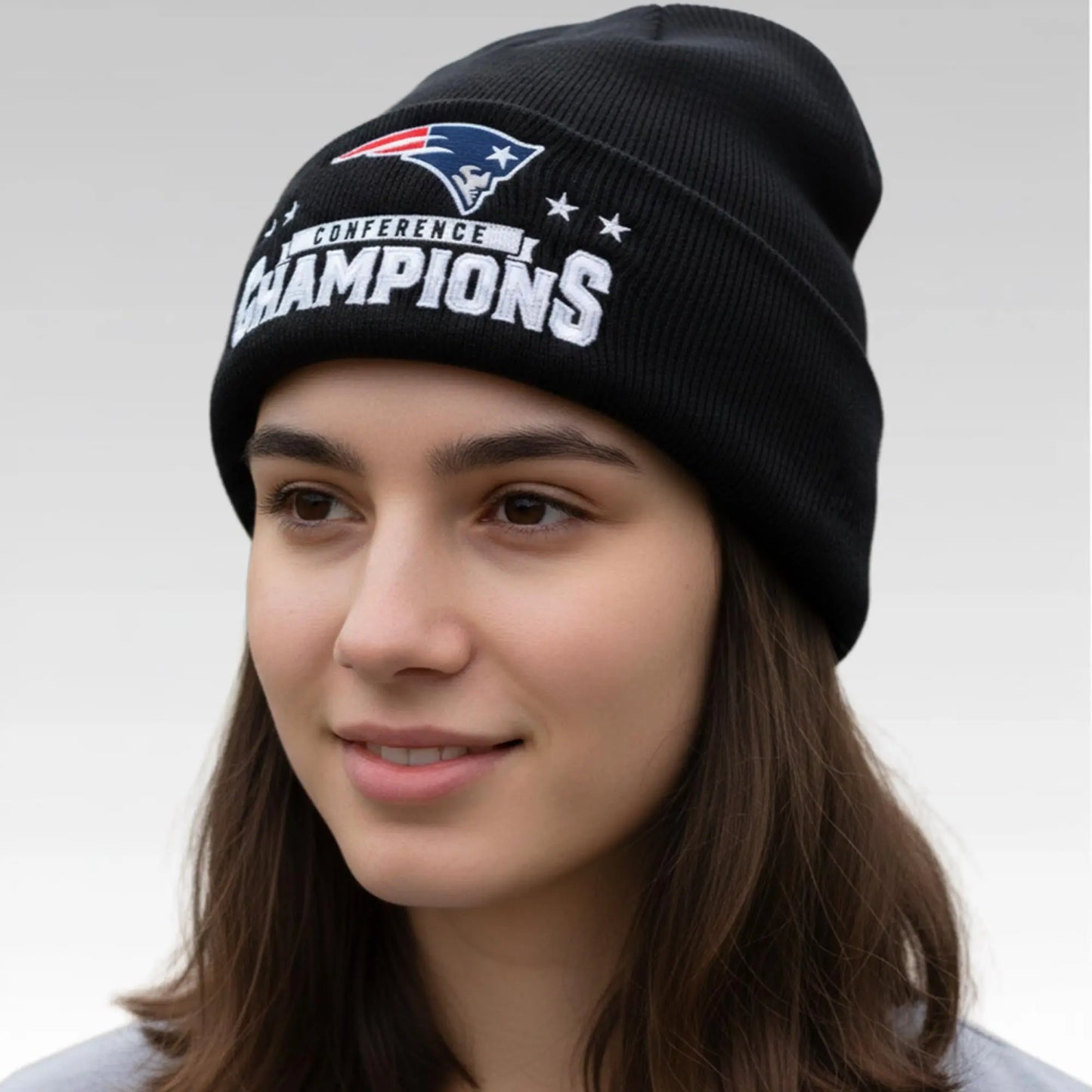 2026 Patriots AFC Bowl LIX Conference Champions Beanie Hat
