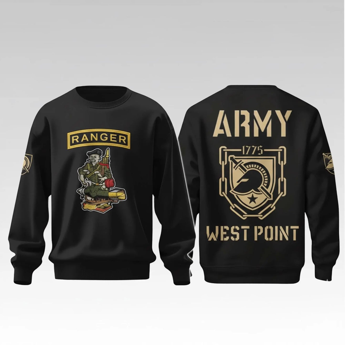 2026 Army West Point 1775 Ranger Sweatshirt Bigfirefashion