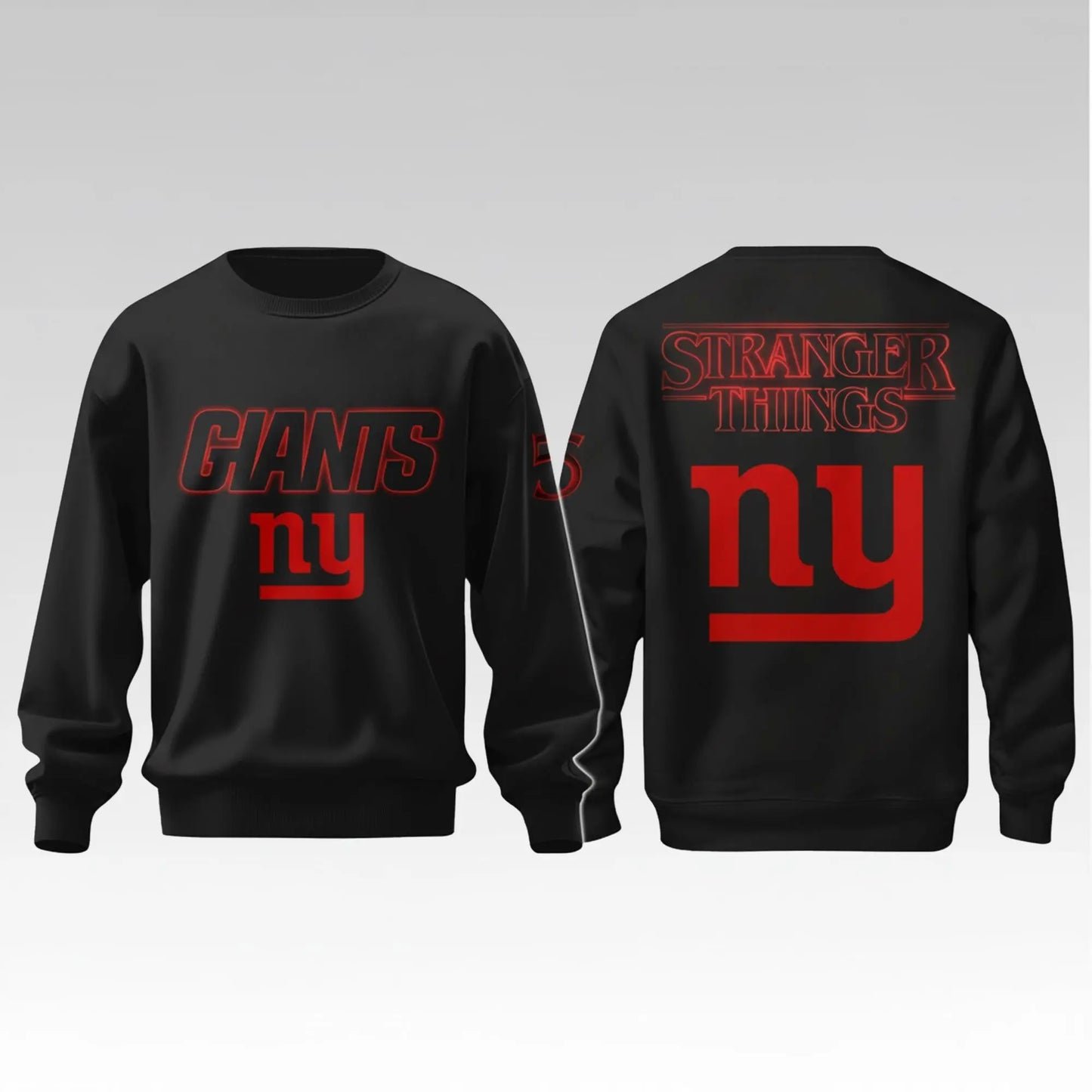 2026 NY Giants Stranger Things Hoodie Bigfirefashion