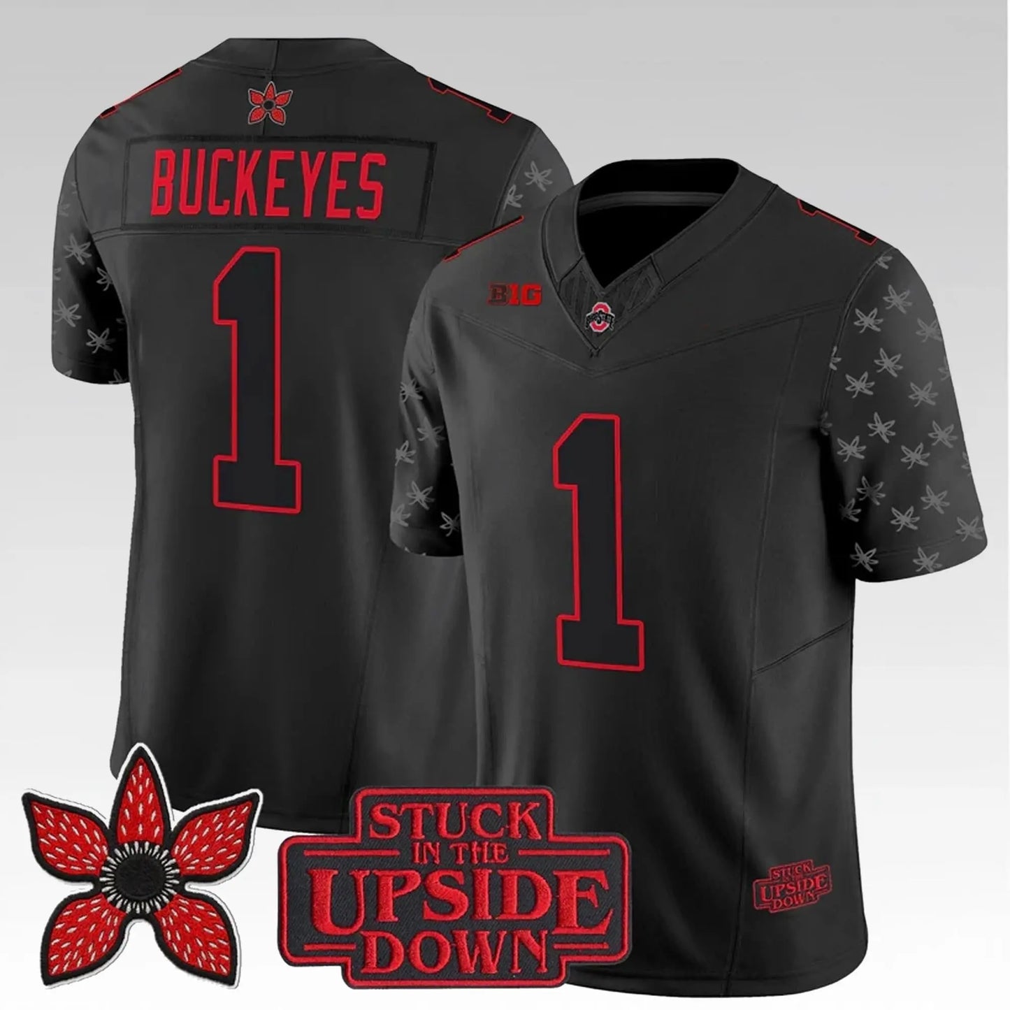 2026 Ohio State Buckeyes Stranger Things Stuck In The Upside Down Jersey Bigfirefashion