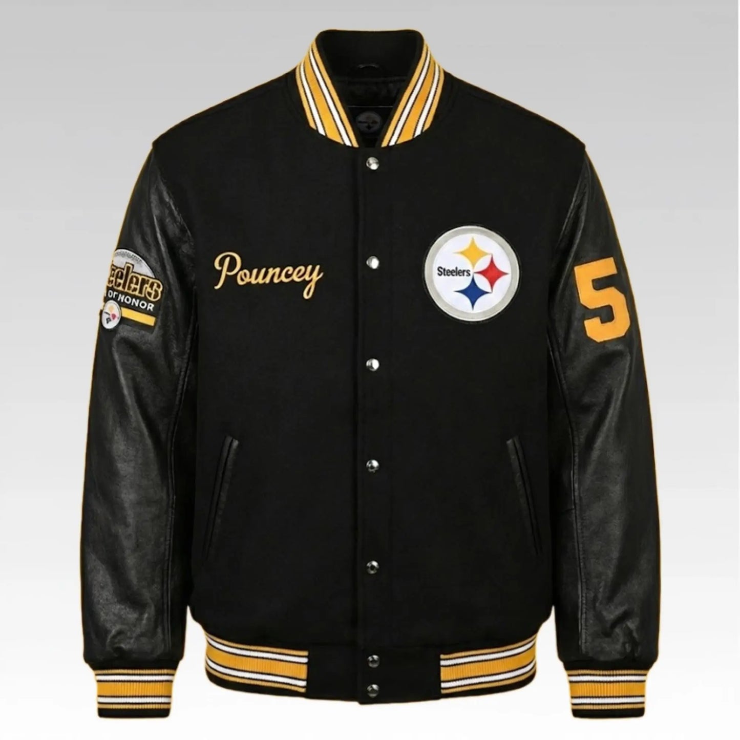 2026 Steelers Maurkice Pouncey Hall Of Honor Jacket Bigfire Fashion