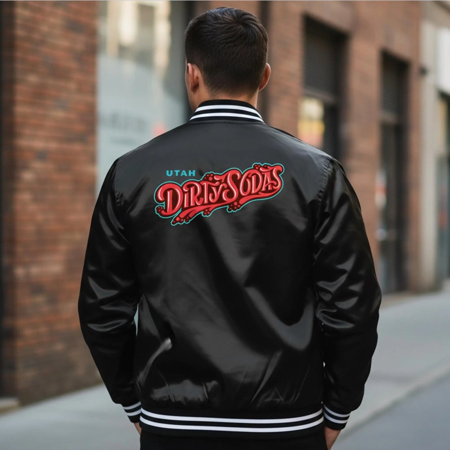 2026 Lake Salt Bees Utah Dirty Sodas Bomber Jacket