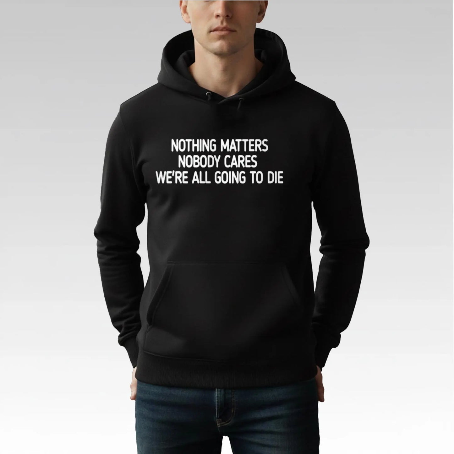 Devin Cooley Nothing Matters Nobody Cares We're All Going To Die Shirt Bigfirefashion