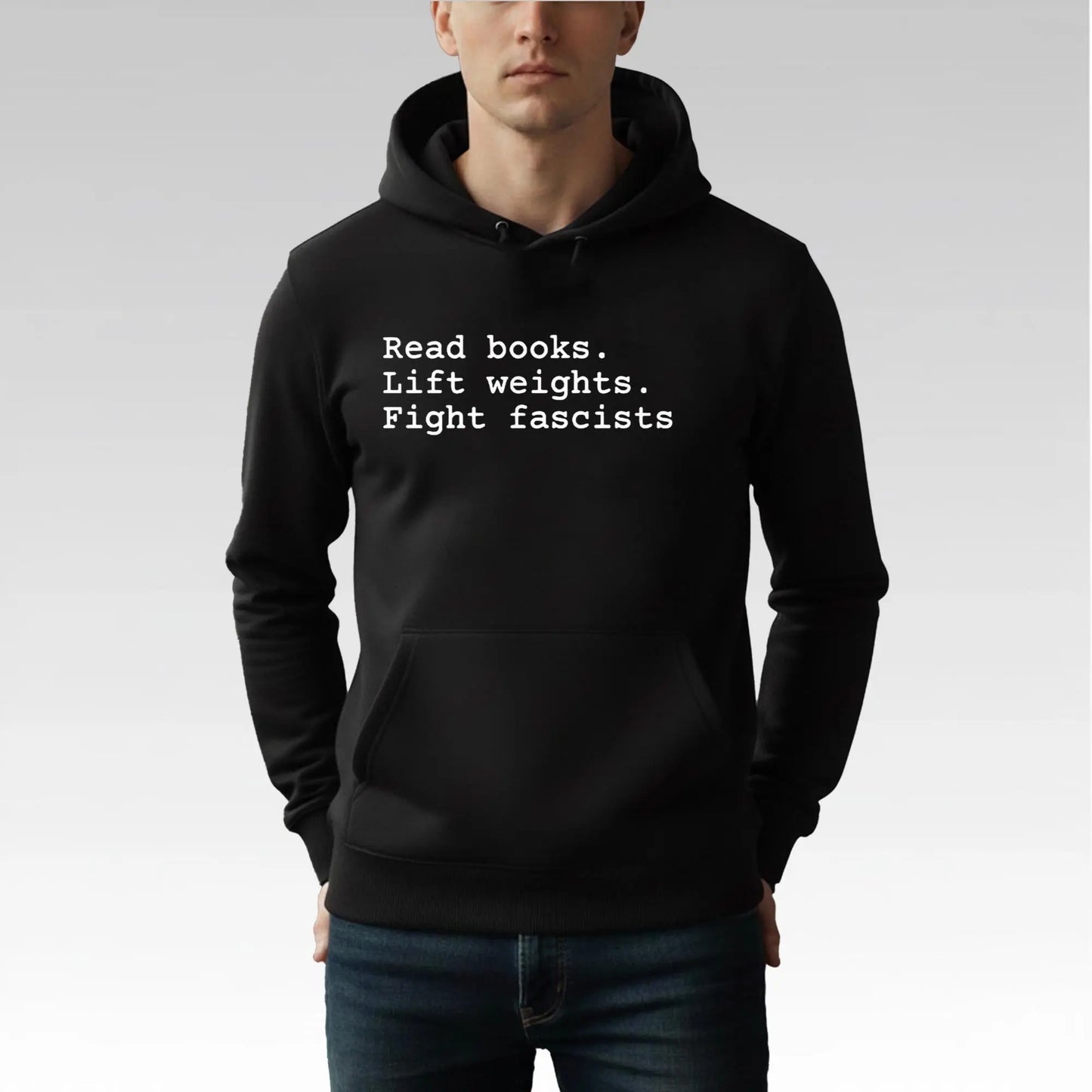 Dustin Pace Read Books Lift Weights Fight Fascists Shirt Bigfirefashion