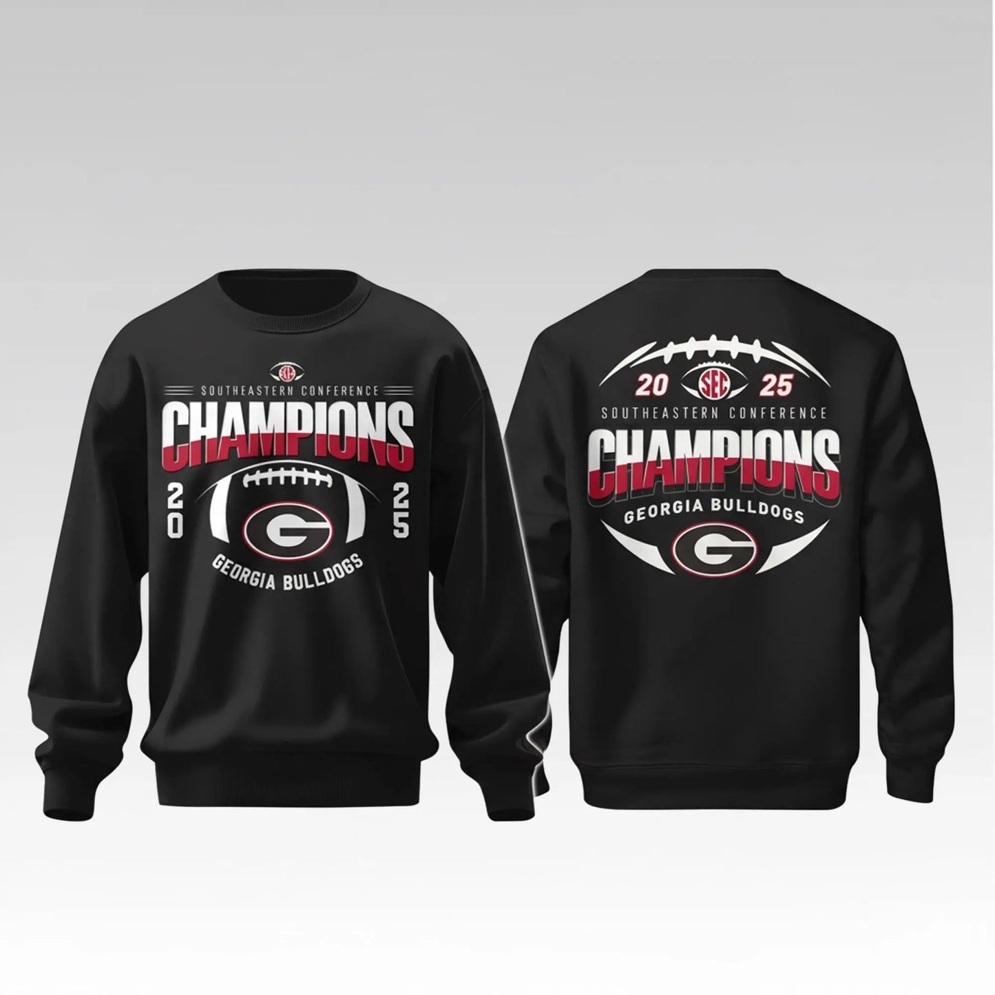 Georgia Orange Bowl Chamions Boutheastern Co Ference Hoodie 2025 Bigfirefashion