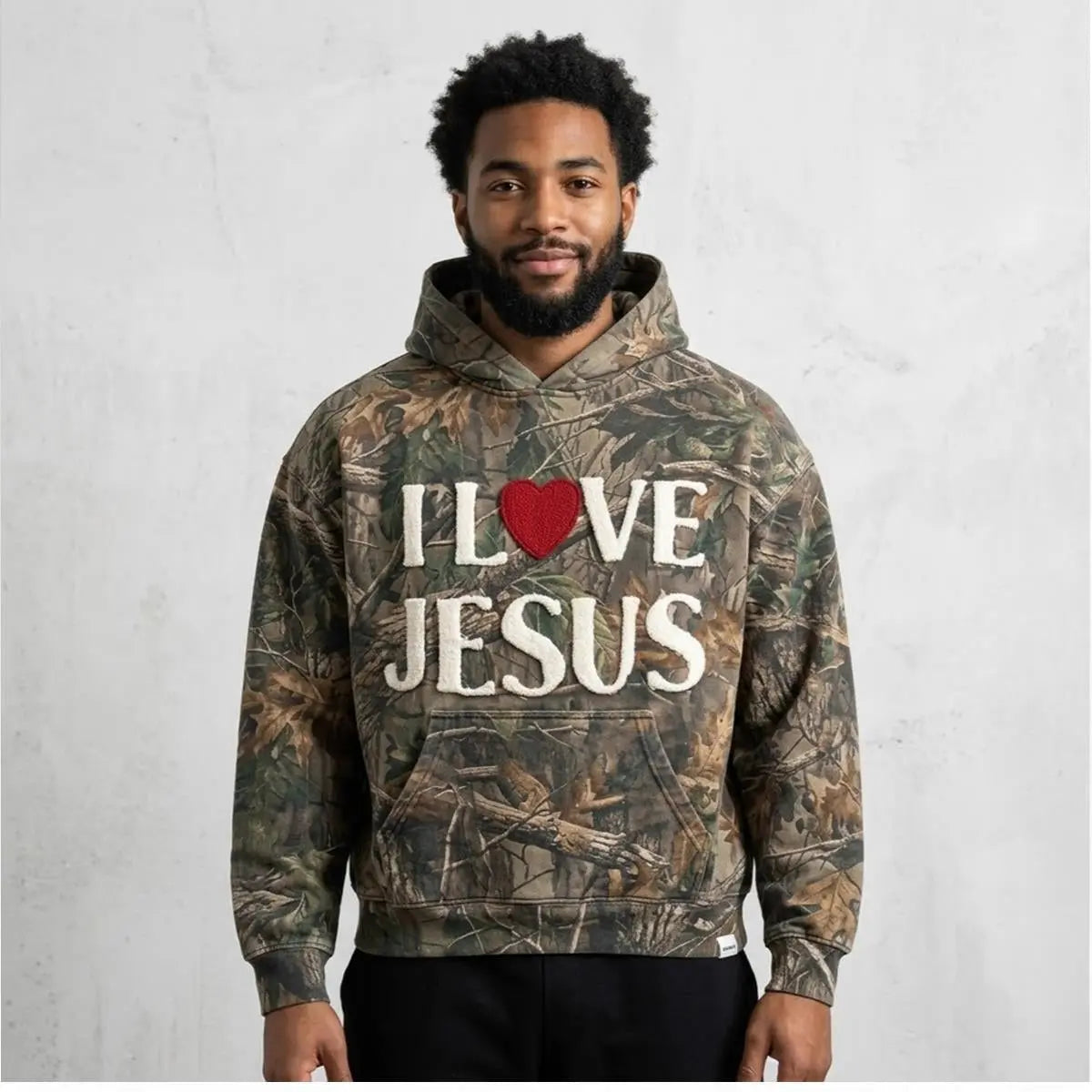 Lamar Jackson I Love Jesus Hoodie Camo