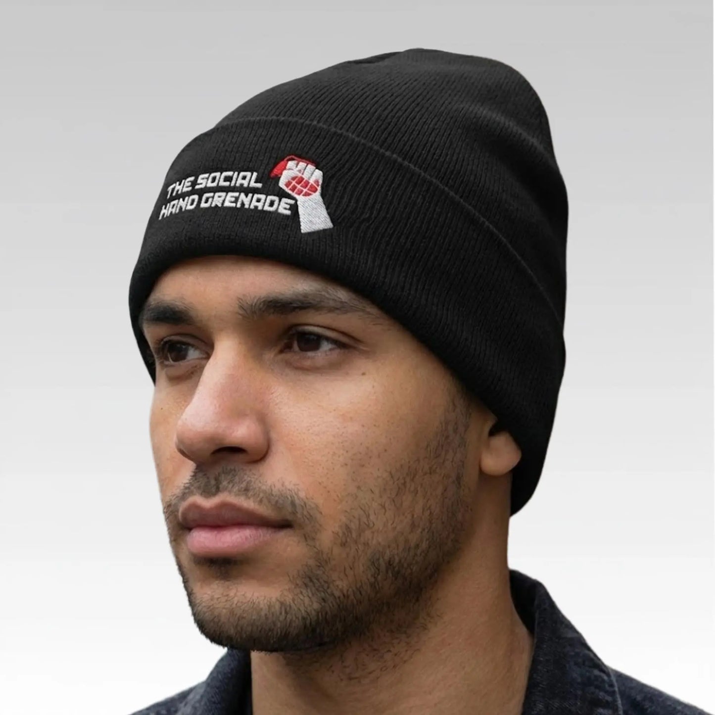 The Social Hand Grenade Beanie Hat Bigfirefashion
