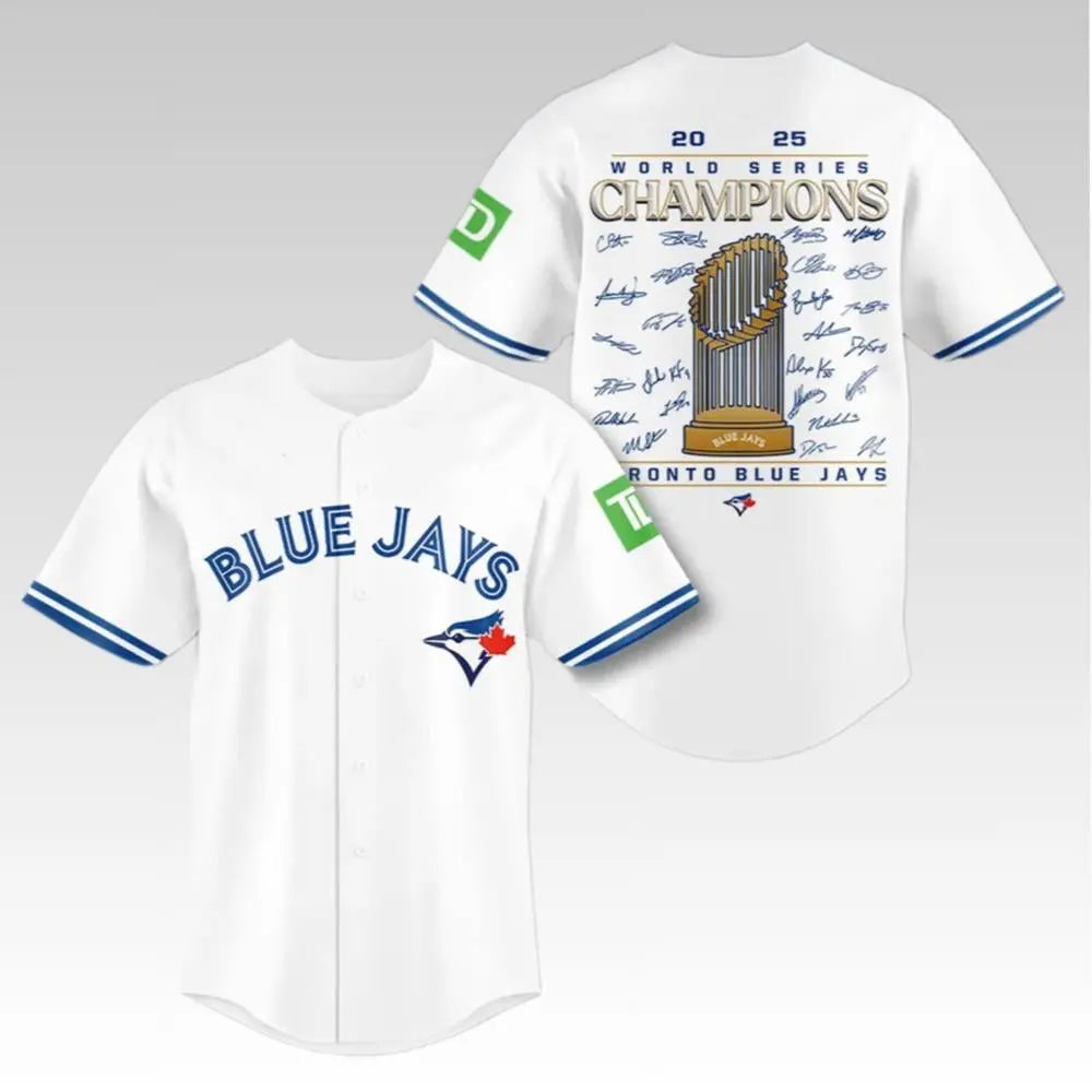 Toronto Blue Jays World Series Champions Jersey 2025 - Bigfirefashion