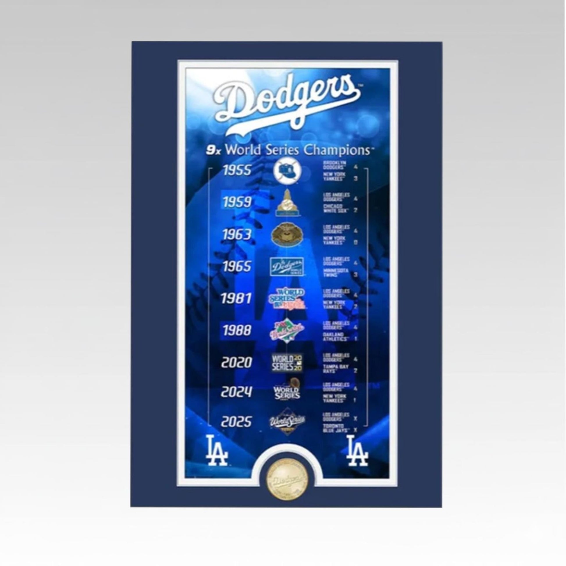 2025 Angeles Dodgers World Series Rectangle Canvas - Bigfirefashion