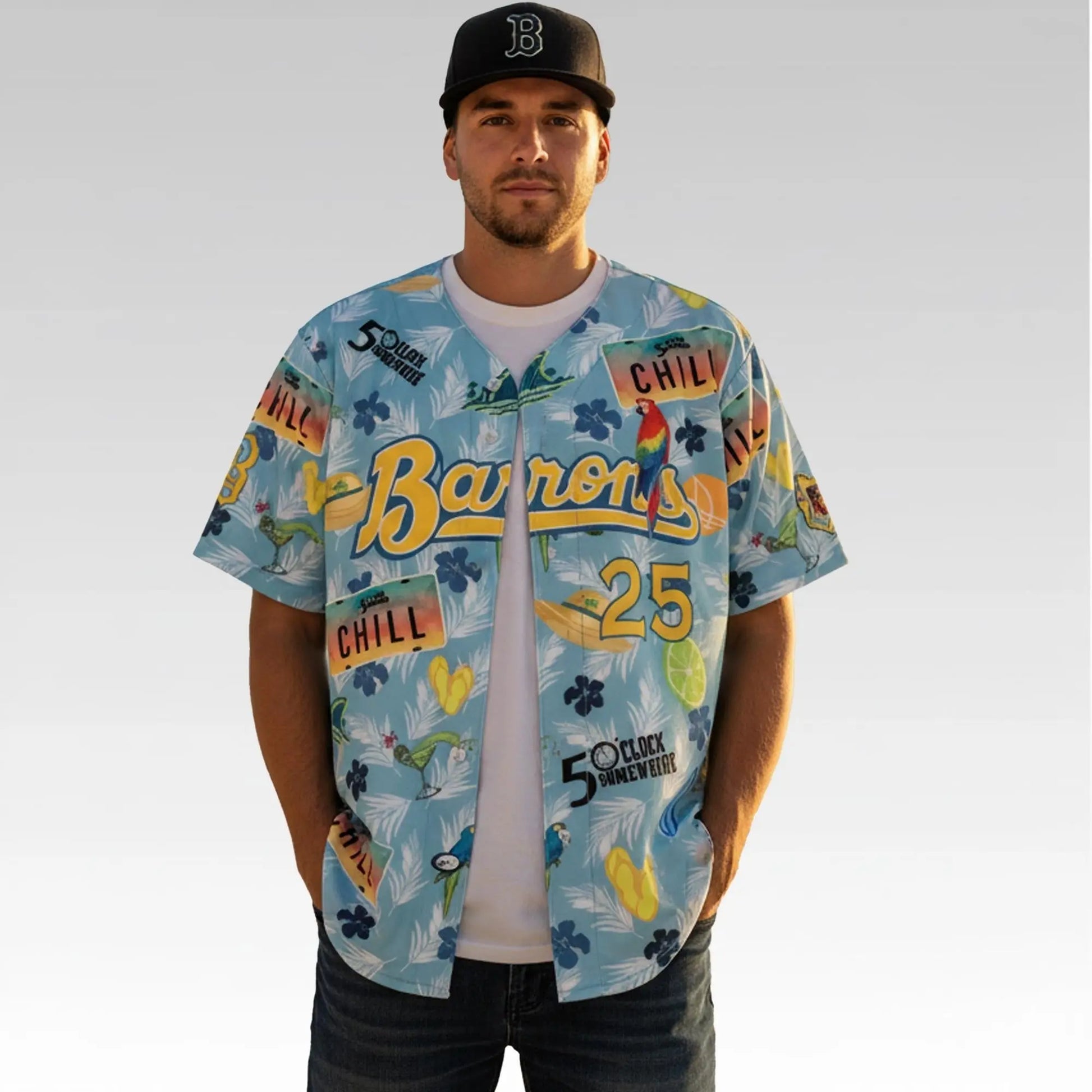 2025 Birmingham Barons Jersey Bigfire Fashion
