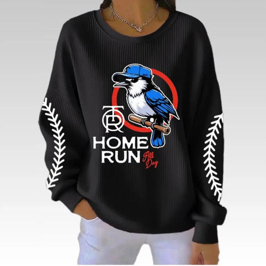 2025 Blue Jays Home Run Sweatshirt - Bigfirefashion