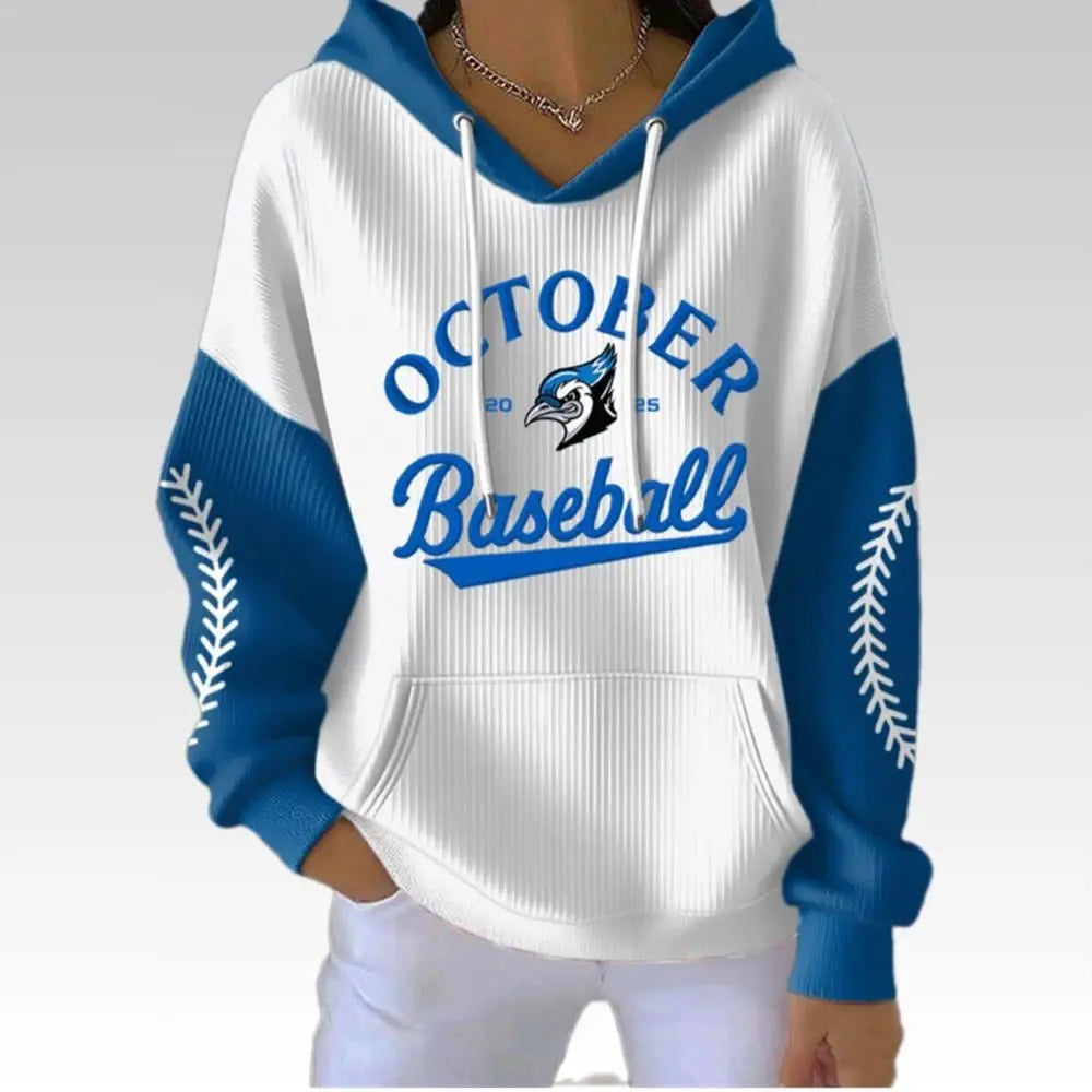 2025 Blue Jays October Baseball Hoodie - Bigfirefashion