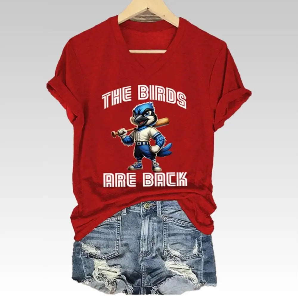 2025 Blue Jays The Bird Are Back Shirt - Bigfirefashion