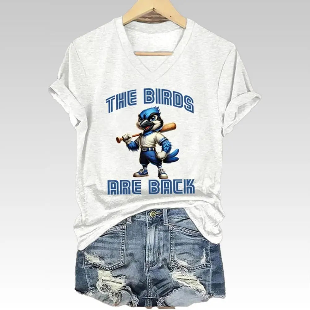 2025 Blue Jays The Bird Are Back Shirt - Bigfirefashion