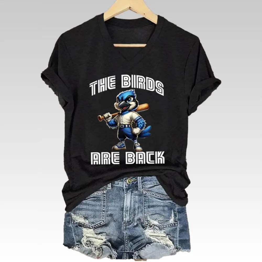 2025 Blue Jays The Bird Are Back Shirt - Bigfirefashion