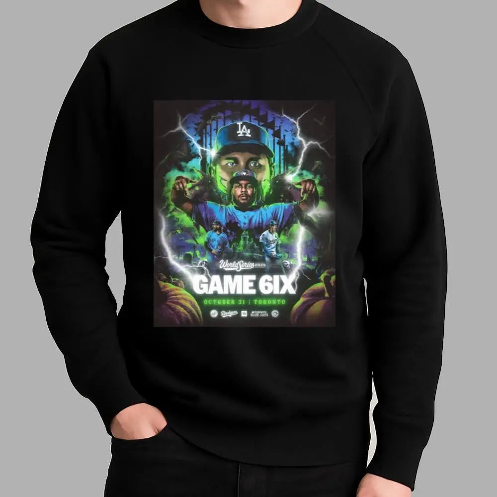 2025 Blue Jays Vs Dodgers World Series Game 6ix Halloween Shirt - Bigfirefashion