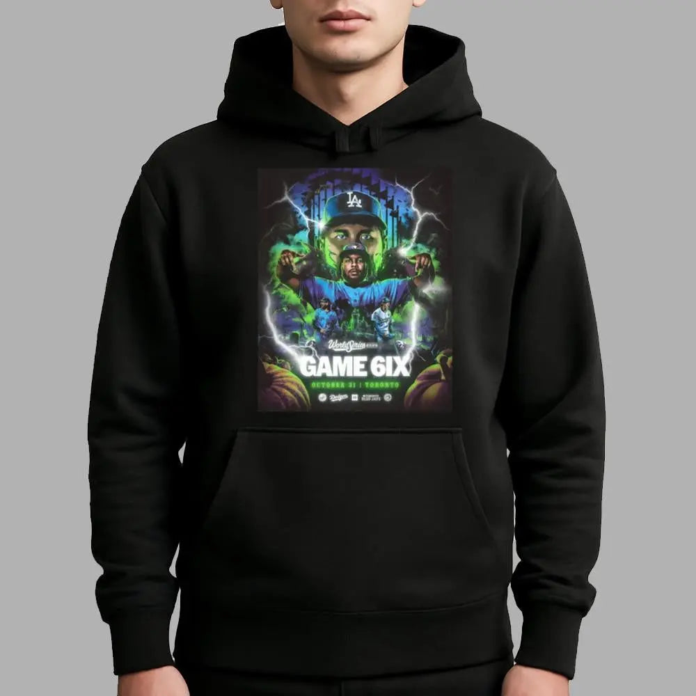 2025 Blue Jays Vs Dodgers World Series Game 6ix Halloween Shirt - Bigfirefashion