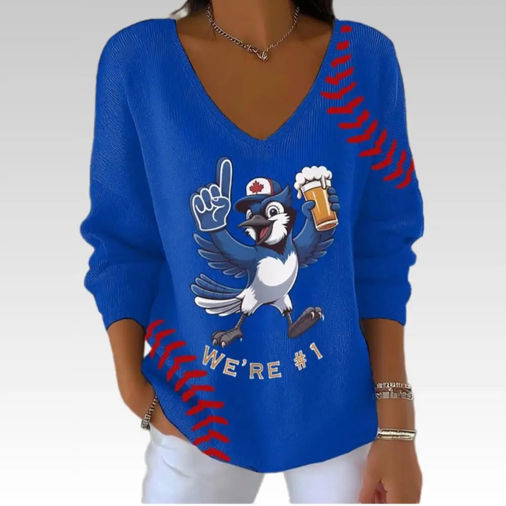2025 Blue Jays We're 1 Sweatshirt - Bigfirefashion