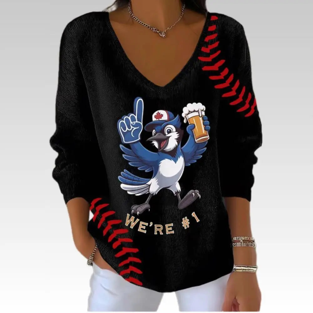 2025 Blue Jays We're 1 Sweatshirt - Bigfirefashion