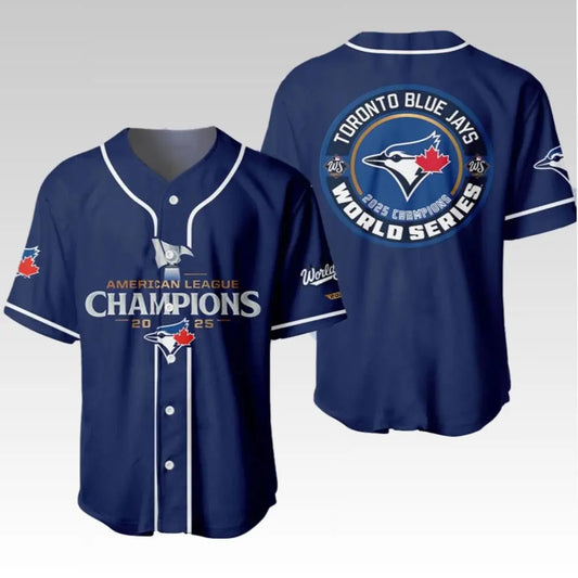 2025 Blue Jays World Series American League Champions Jersey - Bigfirefashion