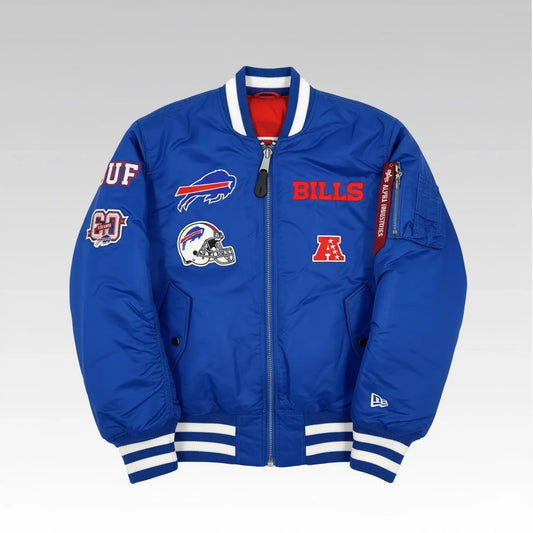 2025 Buffalo Bills Reversible Bomber Jacket Bigfire Fashion