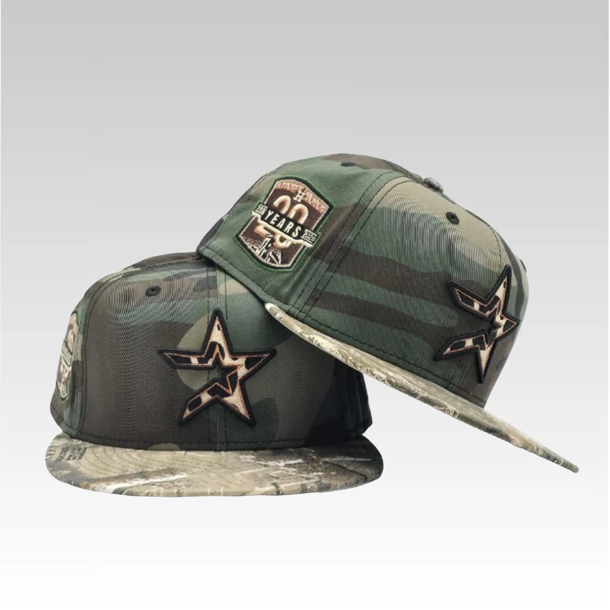 2025 Camo Houston Astros 20th Anniversary Hat - Bigfirefashion
