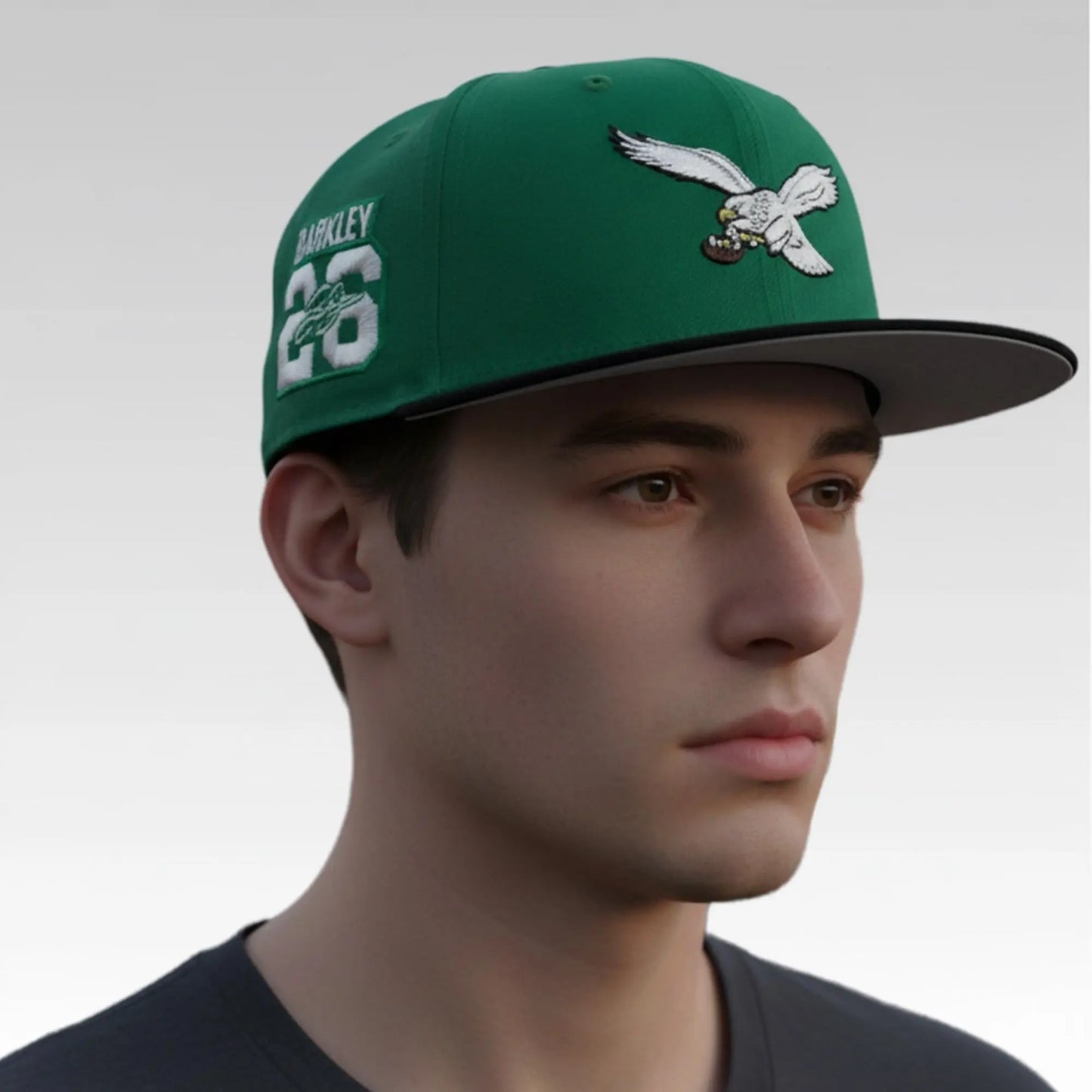 2025 Eagles Classic Kelly Green Barkley 26 Hat - Bigfirefashion