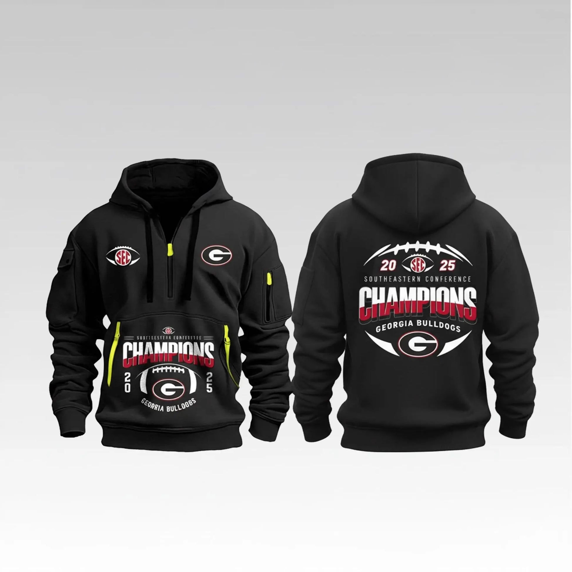 2025 Georgia Orange Bowl Chamions Boutheastern Co Ference Hoodie Bigfirefashion