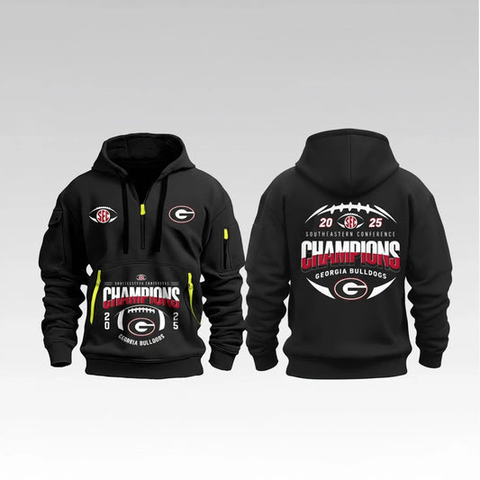 2025 Georgia Orange Bowl Chamions Boutheastern Co Ference Hoodie Bigfirefashion