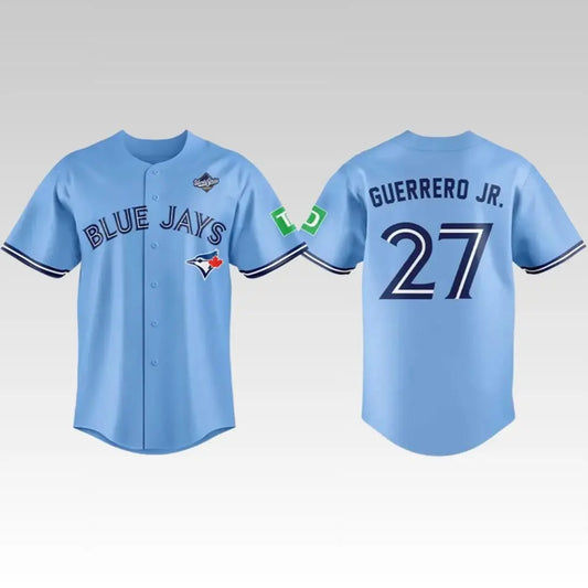 2025 Guerrero Jr Blue Jays World Series Baseball Jersey - Bigfirefashion