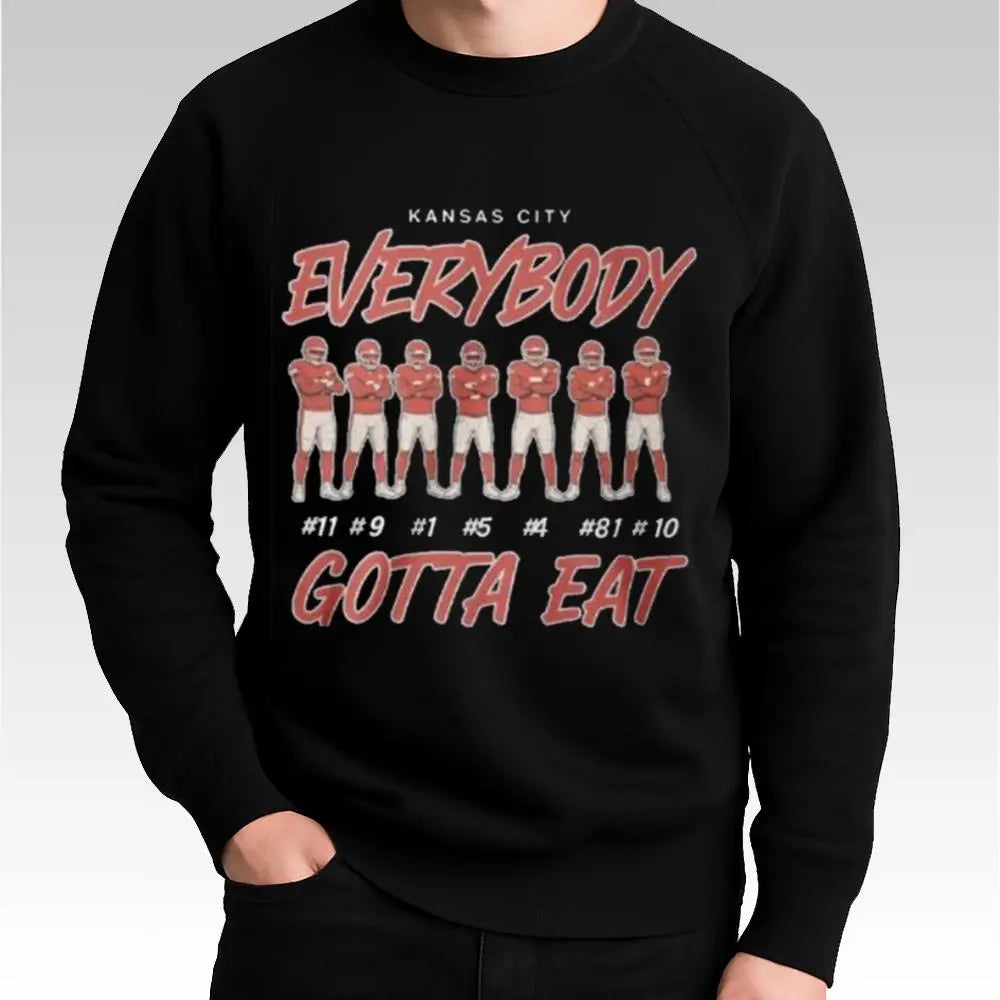 2025 Kc Chiefs Rashee Rice Everybody Gotta Eat Shirt - Bigfirefashion