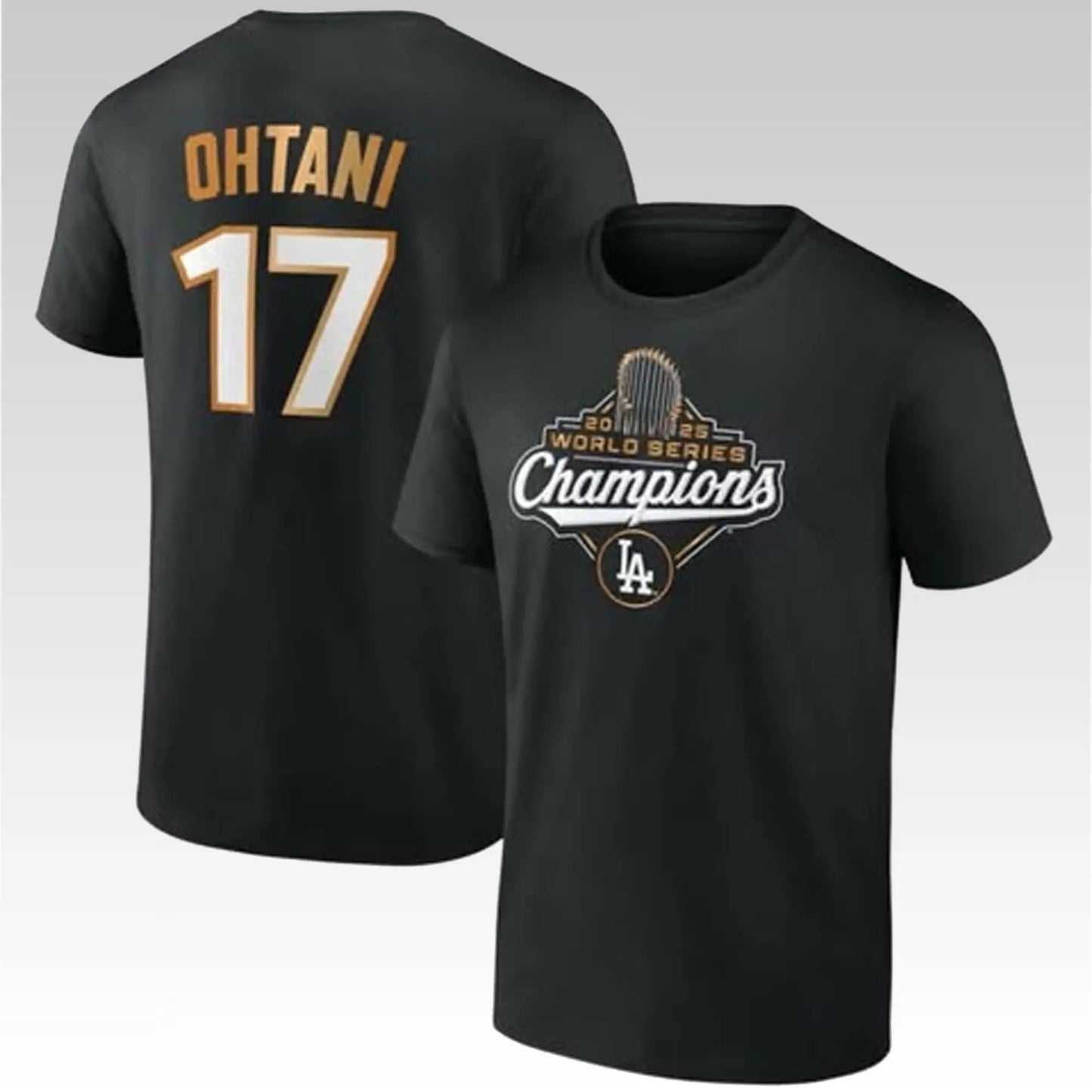 2025 LA Dodgers Ohtani 17 World Series Champions Win Shirt - Bigfirefashion