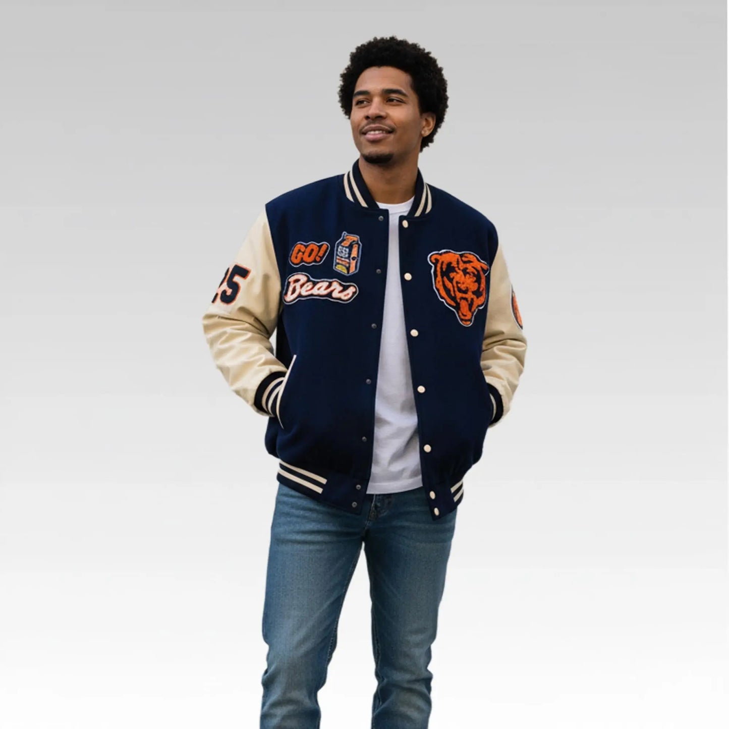 2025 Matas Buzelis Chicago Bears Jacket Bigfire Fashion