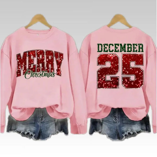 2025 Merry Christmas DeCember 25 Sweatshirt - Bigfirefashion