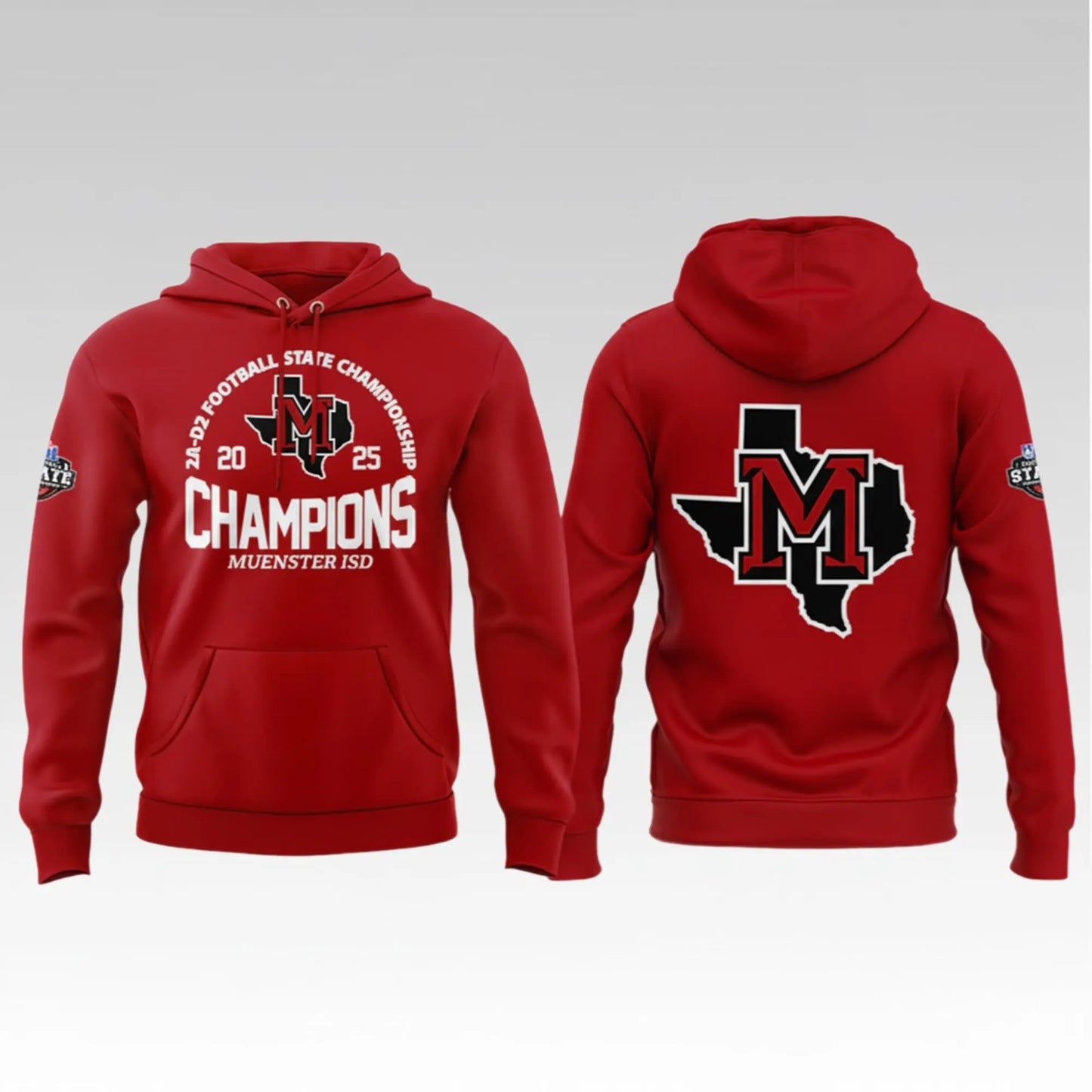 2025 Muenster ISD Champions Football State Championship Hoodie