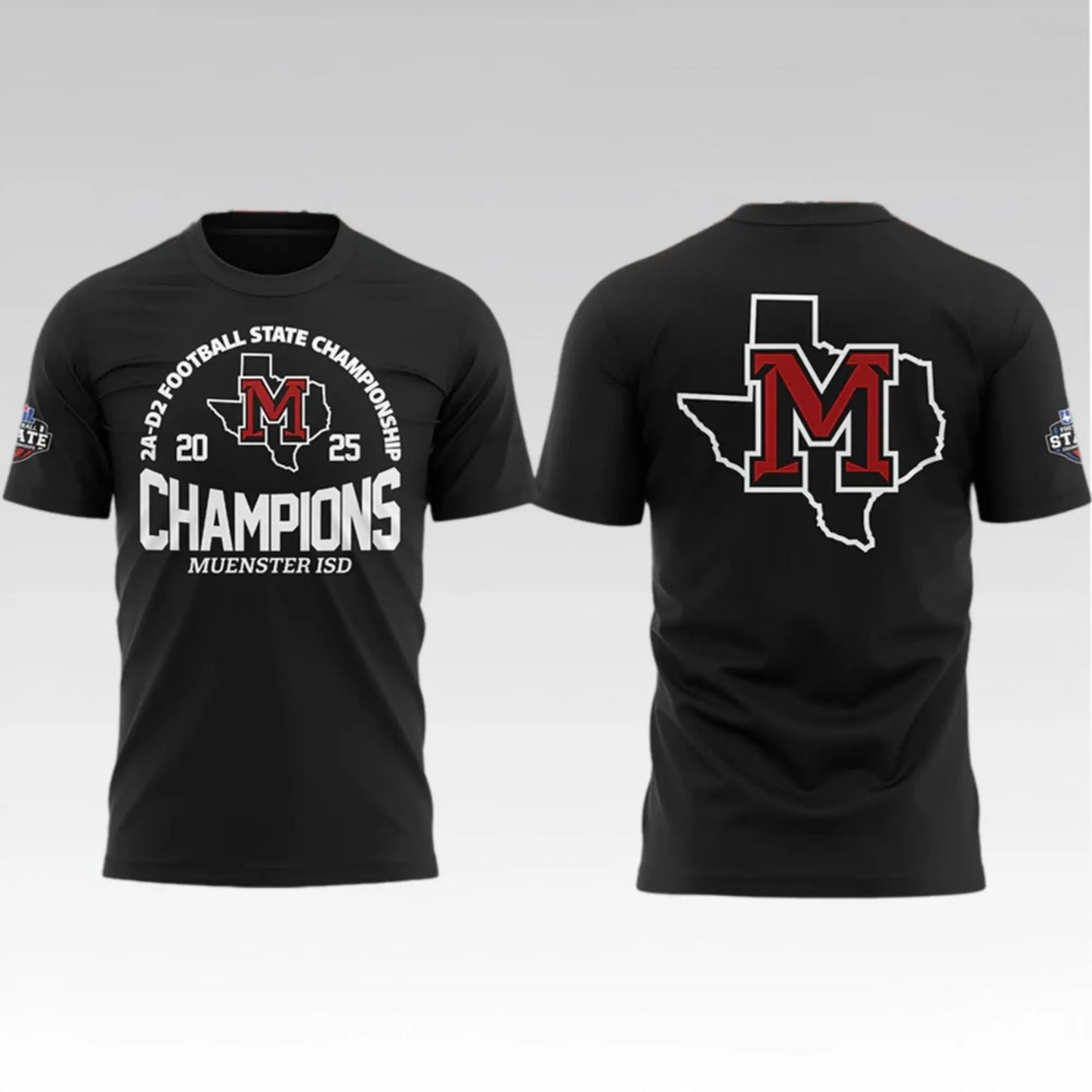 2025 Muenster ISD Champions Football State Championship Shirt